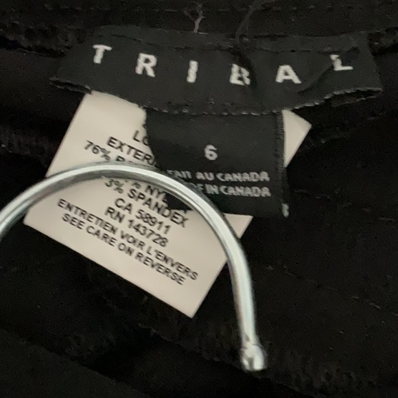 Tribal Black Straight Leg Tailored Pants - Picture 2 of 4